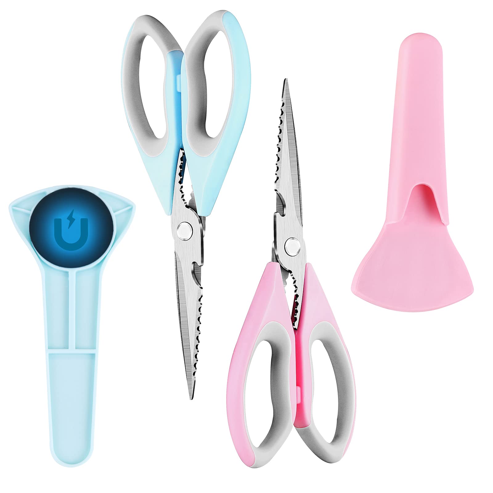 Buy ZXK CO 2Pack Kitchen Scissors with Holder Stainless Steel