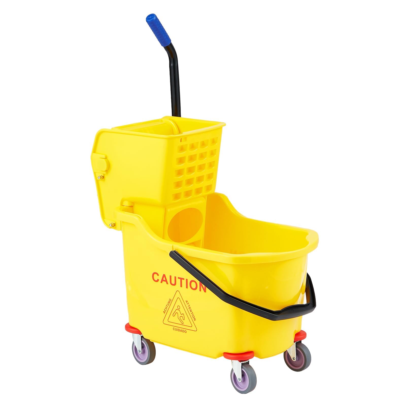 GarveeTech Commercial Kentucky Mop and Bucket Set with Wringer, 33 Litre