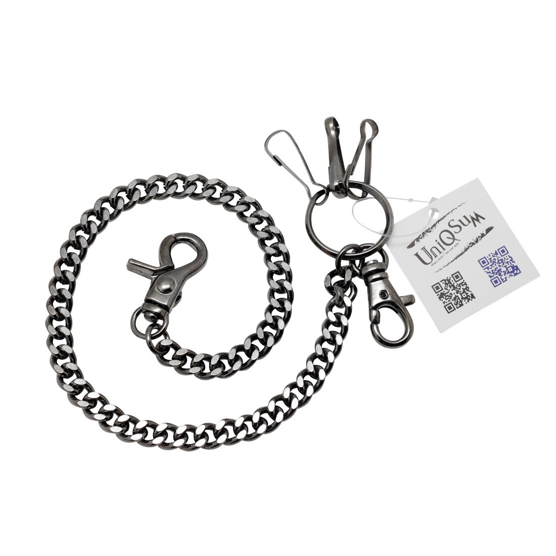 Chaîne Portefeuille En Argent Massif 925 Maillons Cubains - Homme, Motard, Fait Main, Neuf