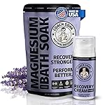 Coach Soak Recovery Bath Soak and Magnesium Lotion with MSM Lavender Bundle