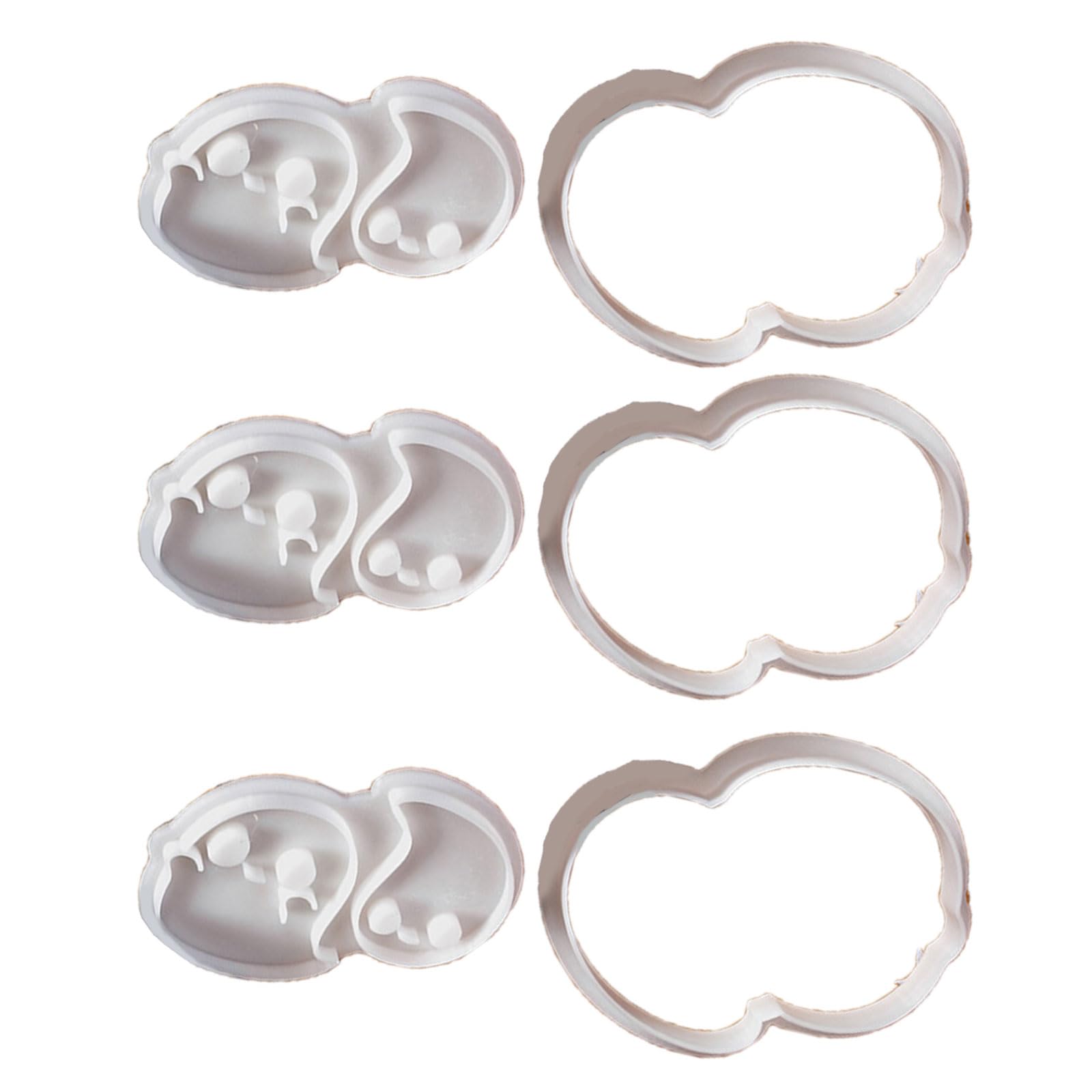 Tsophreniq Unique Specter Cookie Functional Halloween Baking Molds Specter Shape Silicone Molds for Fun Themed Cookie Biscuits