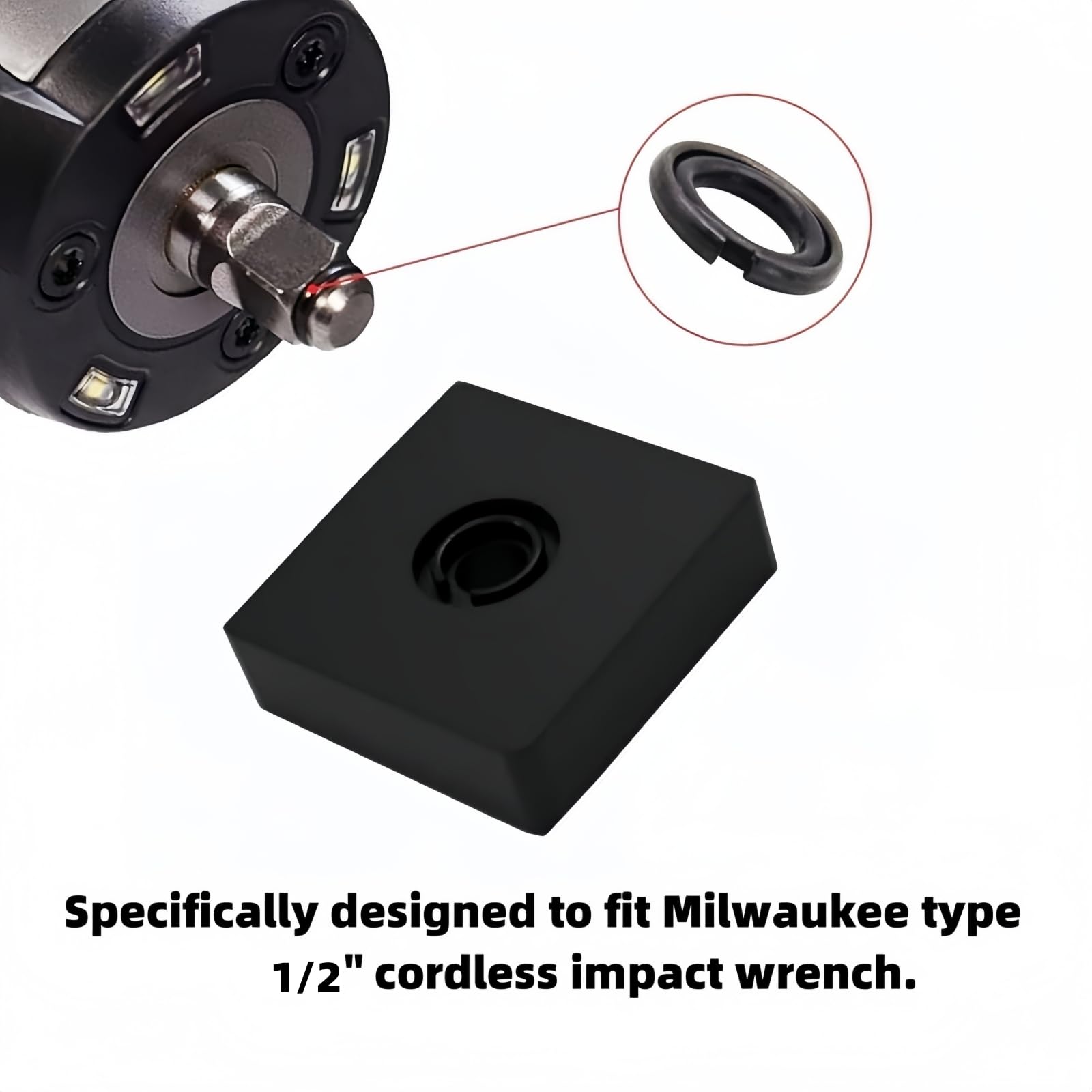 1/2" & 3/8" Impact Wrench Friction Ring & O-Ring Kit - Replacement Retainer Clip For DeWalt Type Cordless Tools