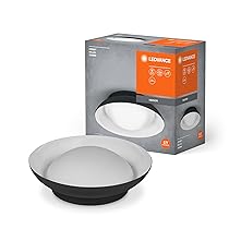 LEDVANCE ORBIS Madrid Lampada del soffitto 305mm, nera, 2xe27 prese, design ottimo, alloggiamento in metallo, adatto interni, round, Classe protezione IP20