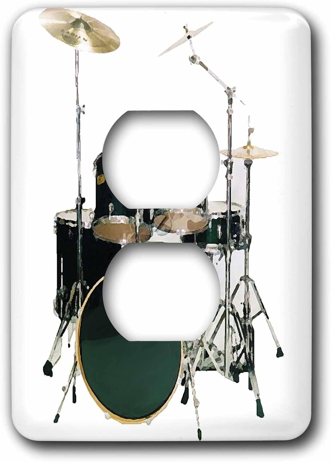 3dRose Drums 2 plug outlet cover