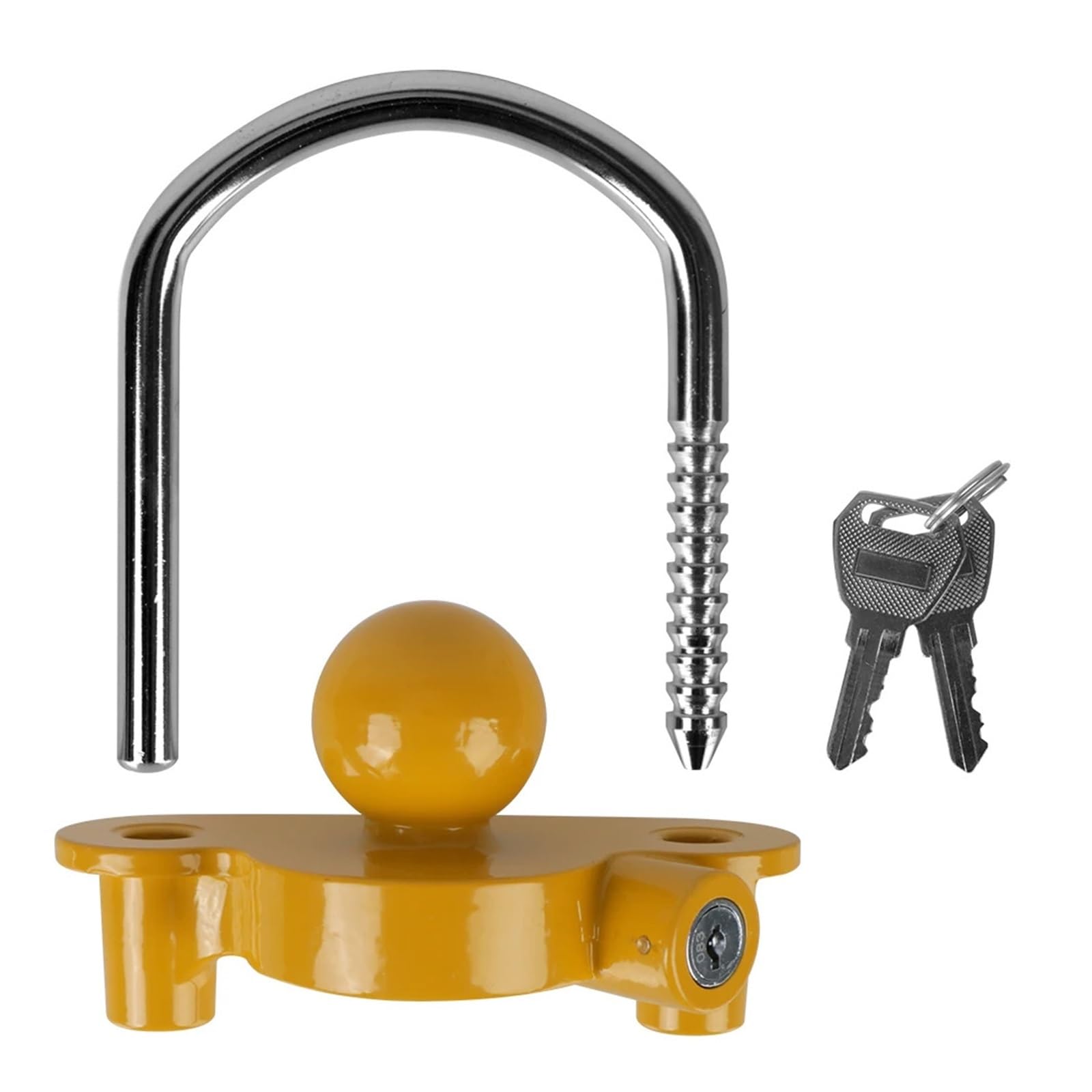Accesorios for caravanas Bola de Remolque Universal Ajustable en Forma de U Bloqueo de Enganche de Remolque antirrobo de Seguridad for Trabajo Pesado