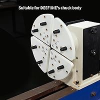 Vista 3 de Mandíbula Cole de 8 pulgadas para mandíbula de madera de 4 mandíbulas (mandíbula plana).