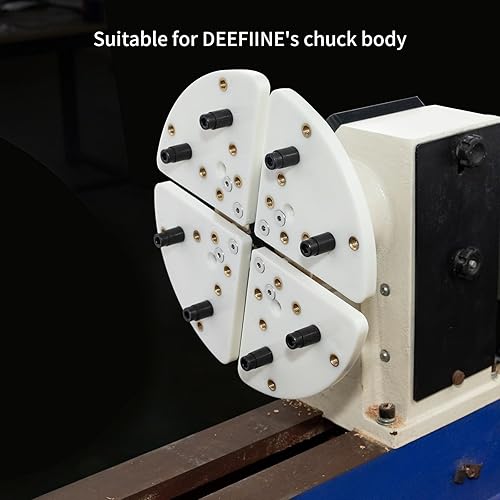 Miniatura 3 de Mandíbula Cole de 8" para 4 mandíbulas de madera de torno Chuck (Mordaza plana)