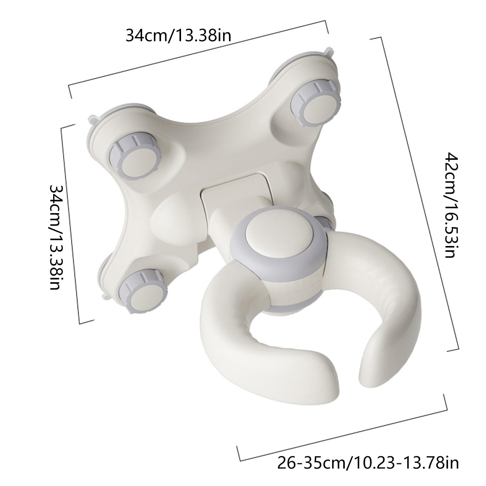 de bain pour bébé moderne avec 4 ventouses puissantes et conception conviviale pour la sécurité des tout-petits, de bain debout pour bébé à la maison quotidien