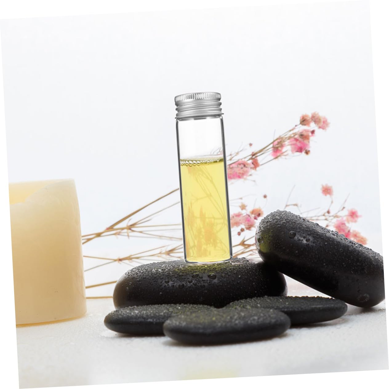 Alipis 30pcs Glass Sample Vials Screw Caps for Essential Oils Crafts and Testing Small Bottles for Storage and Wedding Favors