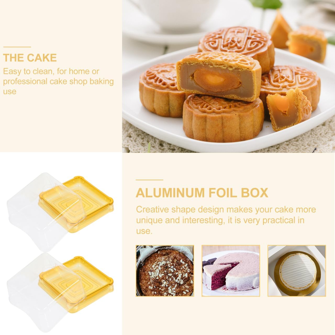 BESTonZON Clear Mini Cupcake Boxes 2.75X2.75X1.57 Inch Individual Plastic Dessert Packaging Containers for Baking Supplies and Party Storage 50 Pack