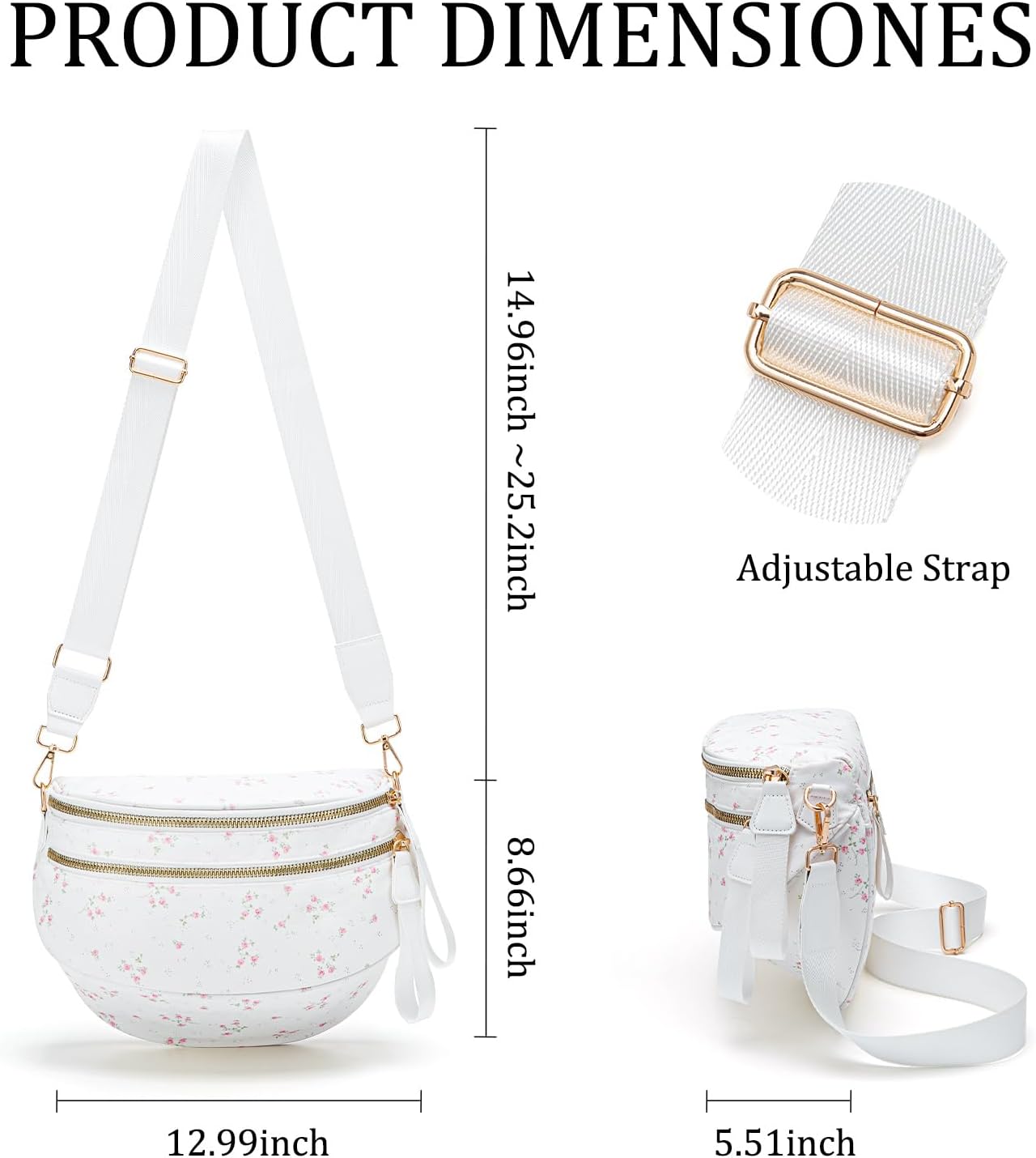 MEXS Bum Bag for Women Crossbody Bags Fanny Packs Sling Belt Purse Waist Chest Shoulder Bag - Image 3