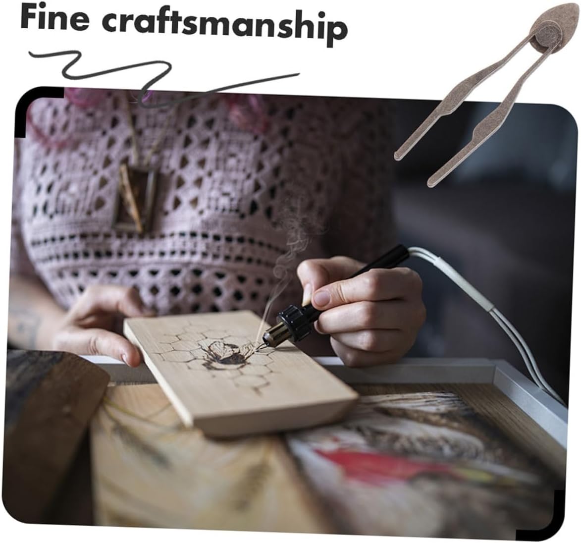 SEWOART Wood Burning Detailing Tips Pyrography Tool Tips Nibs Replacement Nibs for Detailed Artwork