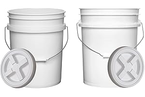 5-Gallon Food-Grade Bucket with Screw-On Lid Made in USA