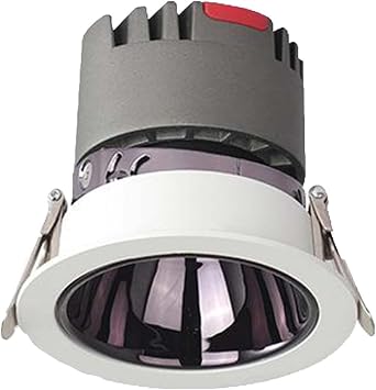 Narrow Bezel Anti-Glare LED Light, Recessed Ceiling COB Spotlight, RA95 Living Room Downlights, Anti-Glare Spotlight 30 Beam AngleWhite Light6000k,15w