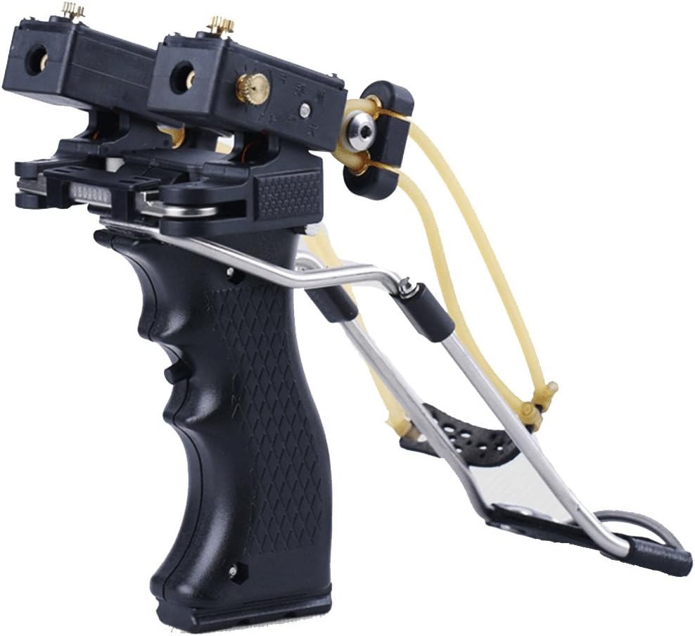 Police Dog Slingshot Infrared Ray Aiming Slingshot Economy Professional ABS+Stainless Steel Precision Outdoor Hunting Sling Shot
