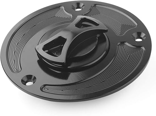 Miniatura 3 de GZYF Tapones de gasolina para motocicleta cubierta de llenado de combustible para Suzuki GSXR 600 750 1000 SV650S SV1000 GSXR 1300 2004-2013 negro