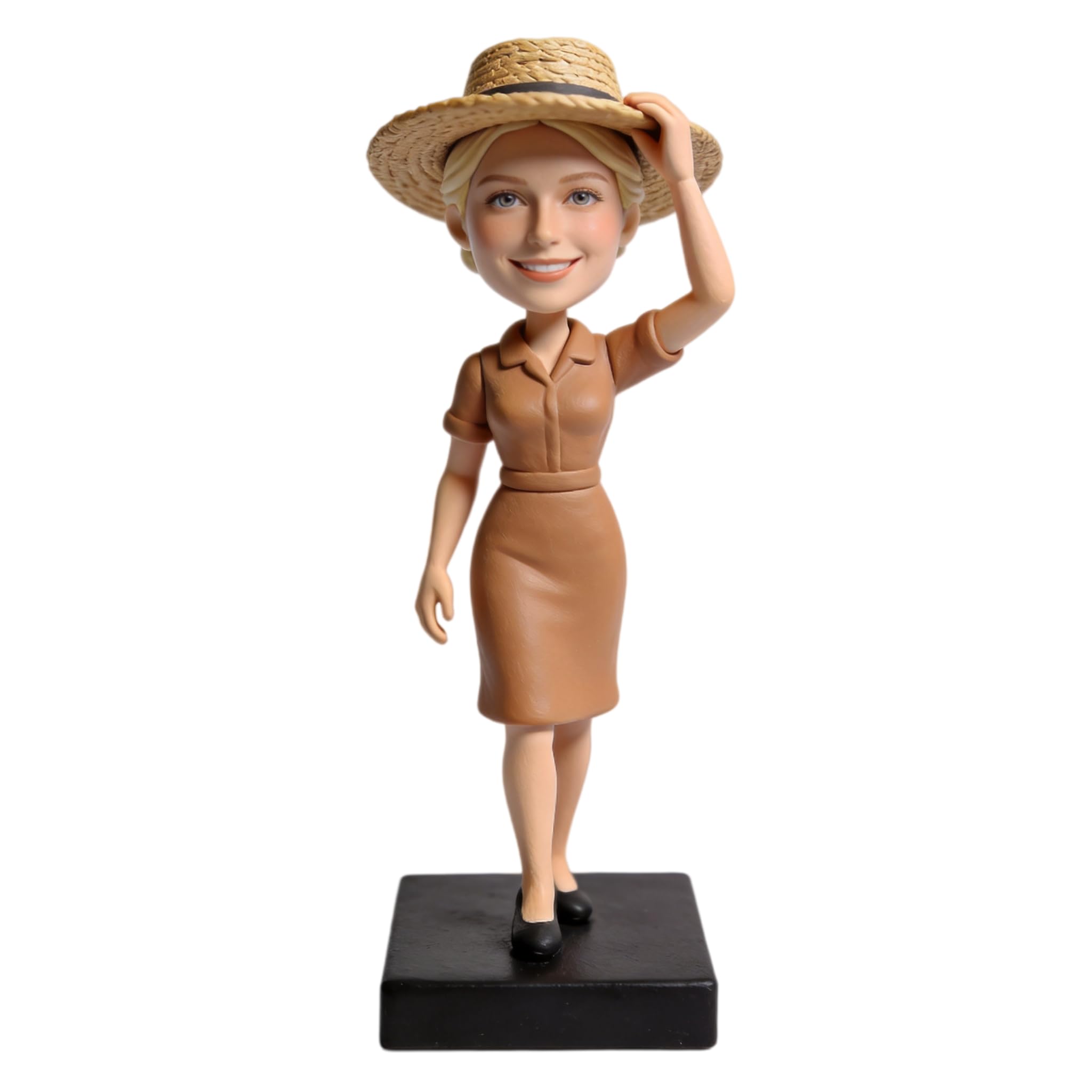 Bobblehead guida turistica personalizzata, statuetta 3D personalizzata da foto, statua a corpo intero in argilla polimerica fatta a mano per compleanno, decorazione da scrivania, regalo di