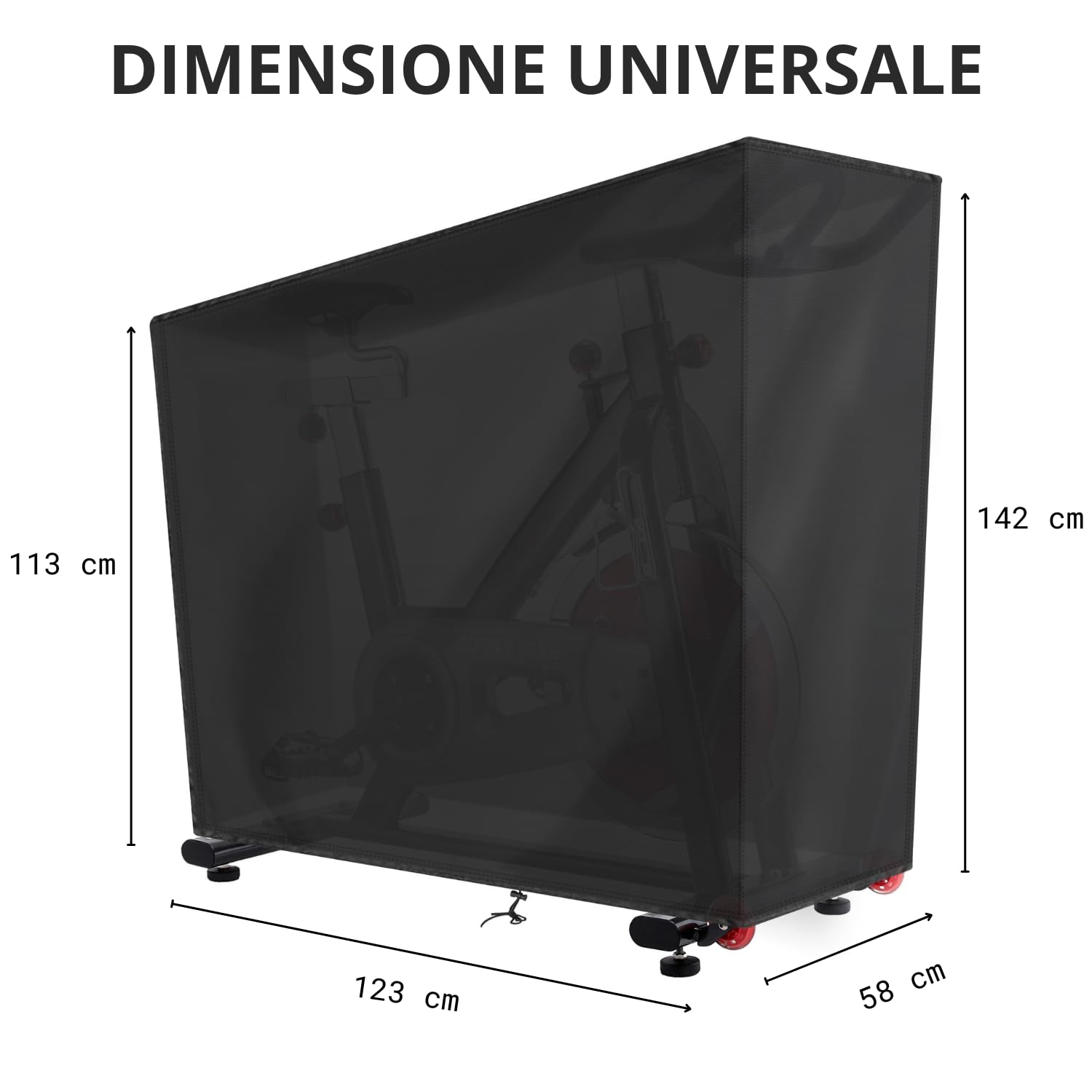 Copri Cyclette da Casa Bici Bike Impermeabile ✮Garanzia A Vita✮ Telo Copri Bicicletta da Esterno/interno Impermeabile Custodia per Cyclette Protezione 100%Ottimale (Estate/Inverno/Autunno/Primavera)