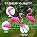 JOYIN 10 Pack Small Yard Flamingos Ornament Stakes, Mini Pink Flamingo Yard Decorations, Mini Lawn Plastic Flamingo Statue with Rubber Coating Metal Legs for Outdoor, Garden, Luau Party Gift (3-10IN)