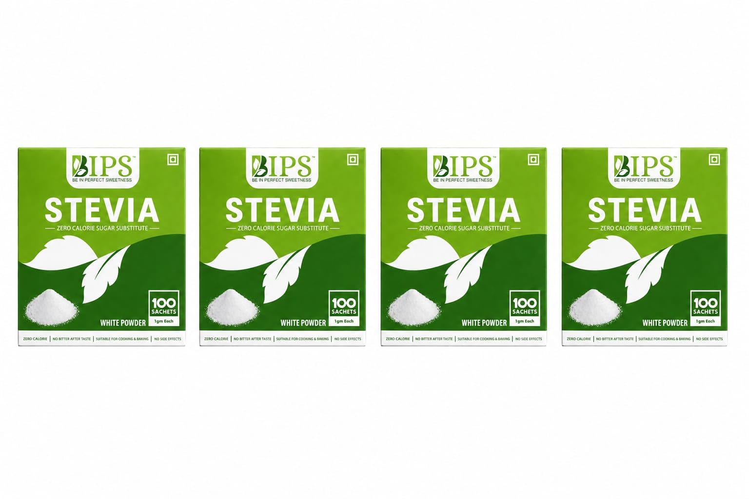 bips stevia powder 100 sachets box pack of 4-image-19