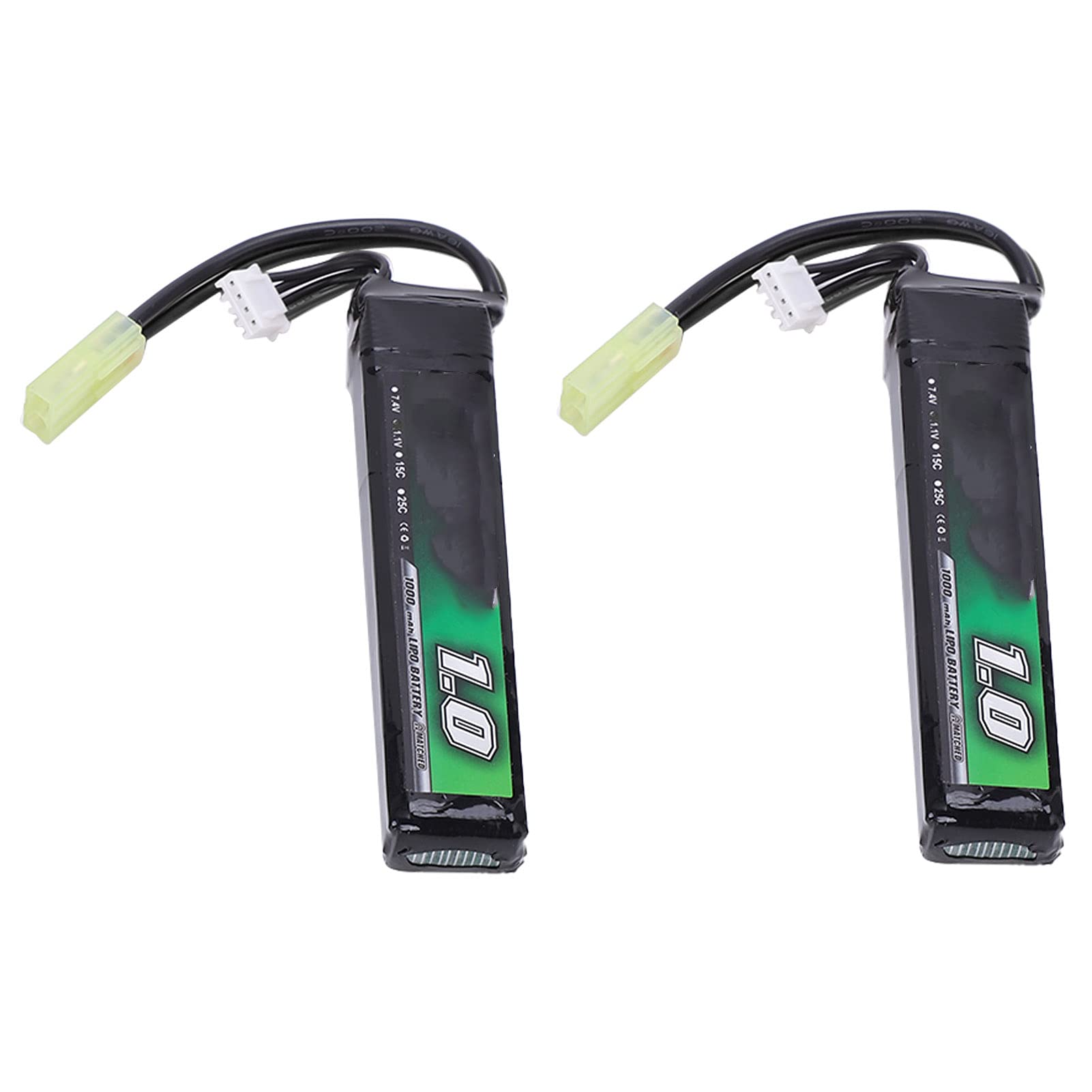 Acouto Paquete de Baterías Lipo de 2 Piezas de 11,1 V, 1000 Mah, 15 C con Celda de Unidad de Mini Enchufe para para Coche de Juguete RC y su Entretenimiento de Trabajo Capacidad de 11 1 V Tiempo