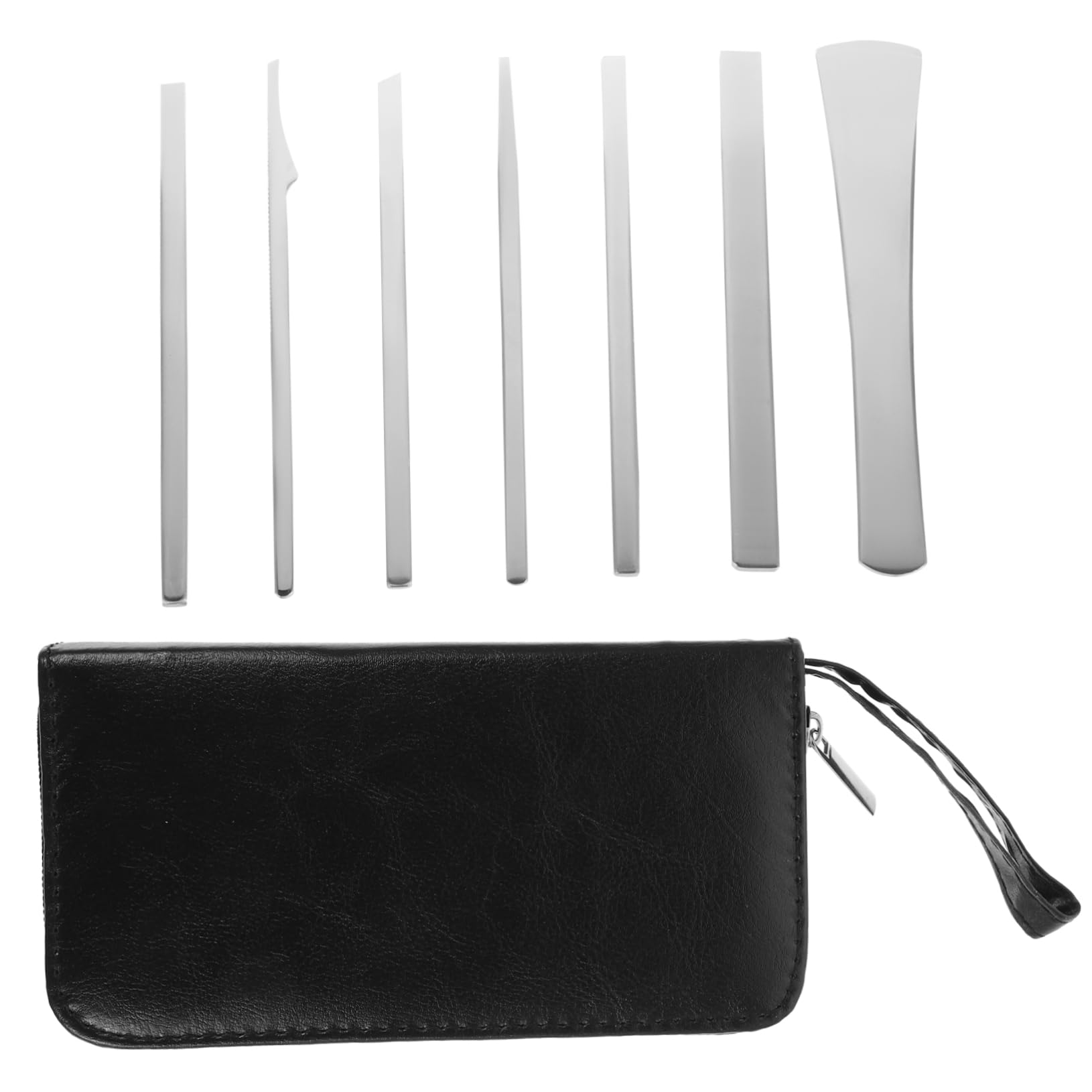 Kit Pedicure 7 Pezzi in Acciaio al Manganese Argento | Uso Familiare e Professionale, per Esfoliare Pelle Secca e Rimuovere Calli, Pulizia Mani e Piedi