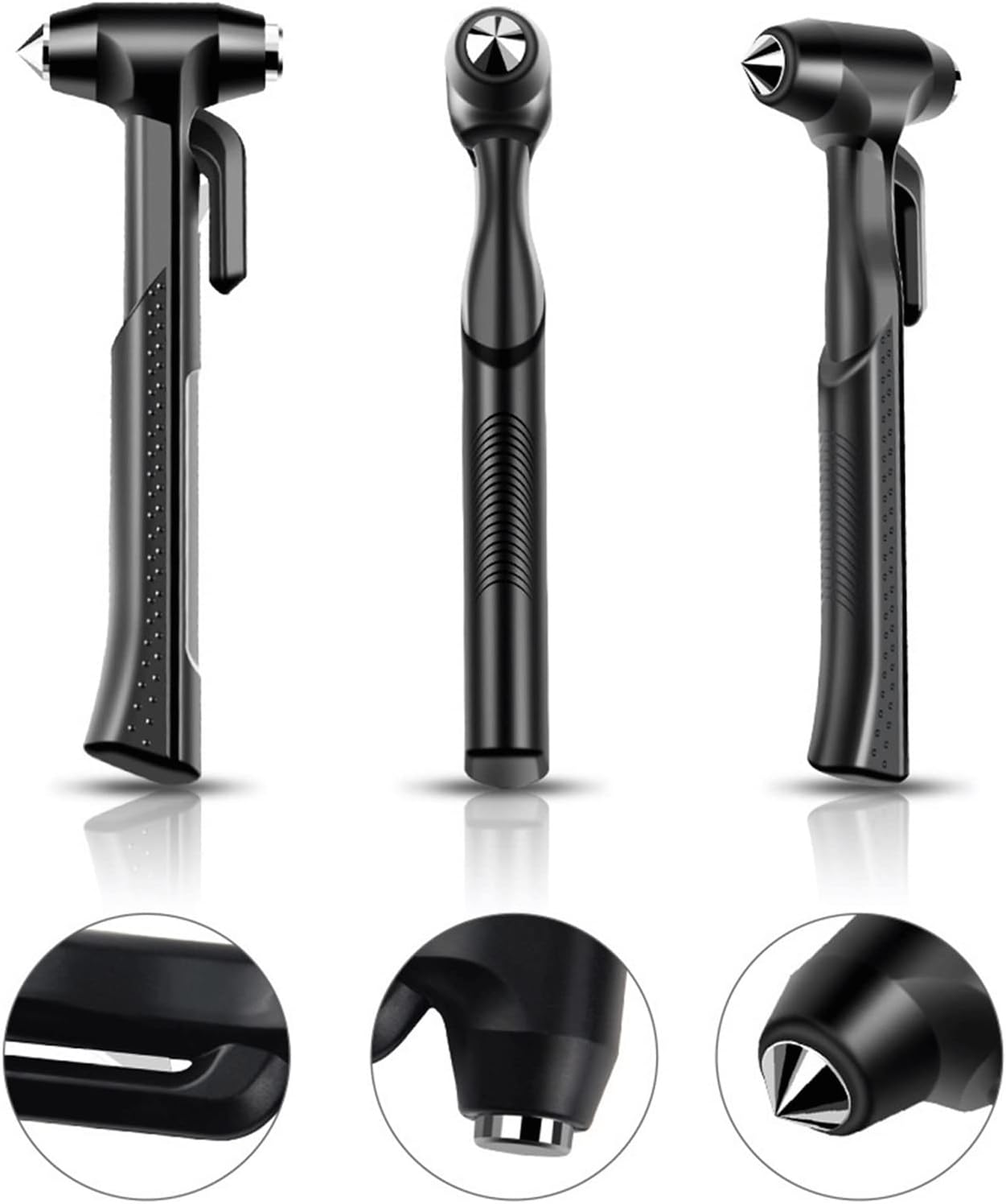 INLIMA Hammer Car Safety Hammer Tool with Base Car Window Breaker with Knife Life Hammer