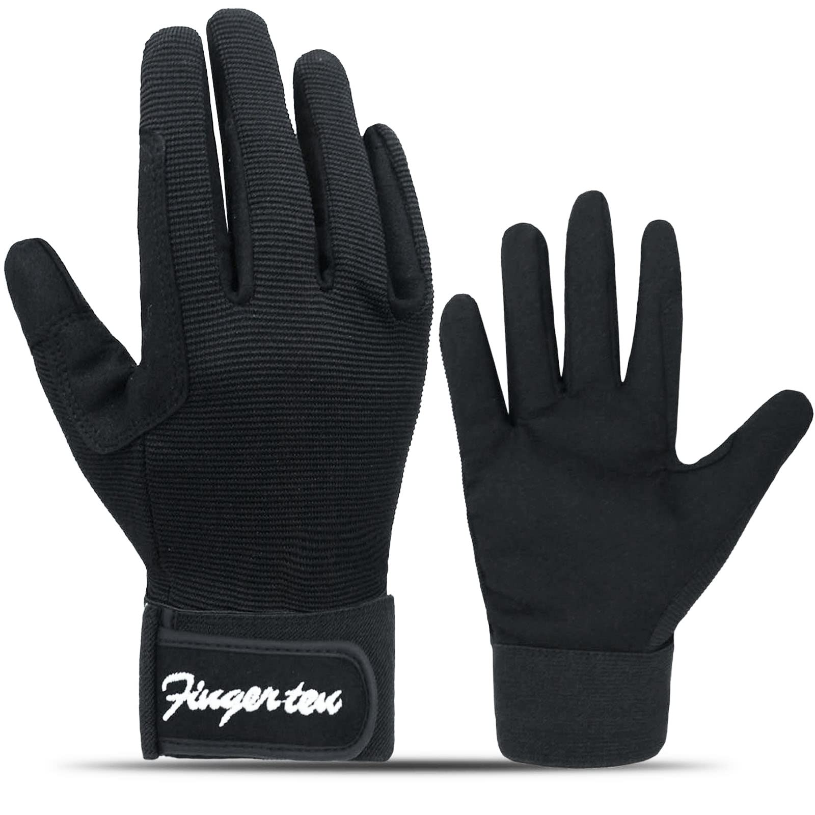FINGER TEN Gants Cheval Equitation Enfants Quotidien ÉQuestre Fille/Garçon Paire De Valeur, Prise en Confortable Riders Trend Durable Et Respirante Filles Poney Jeunes ExtÉRieur Mitts
