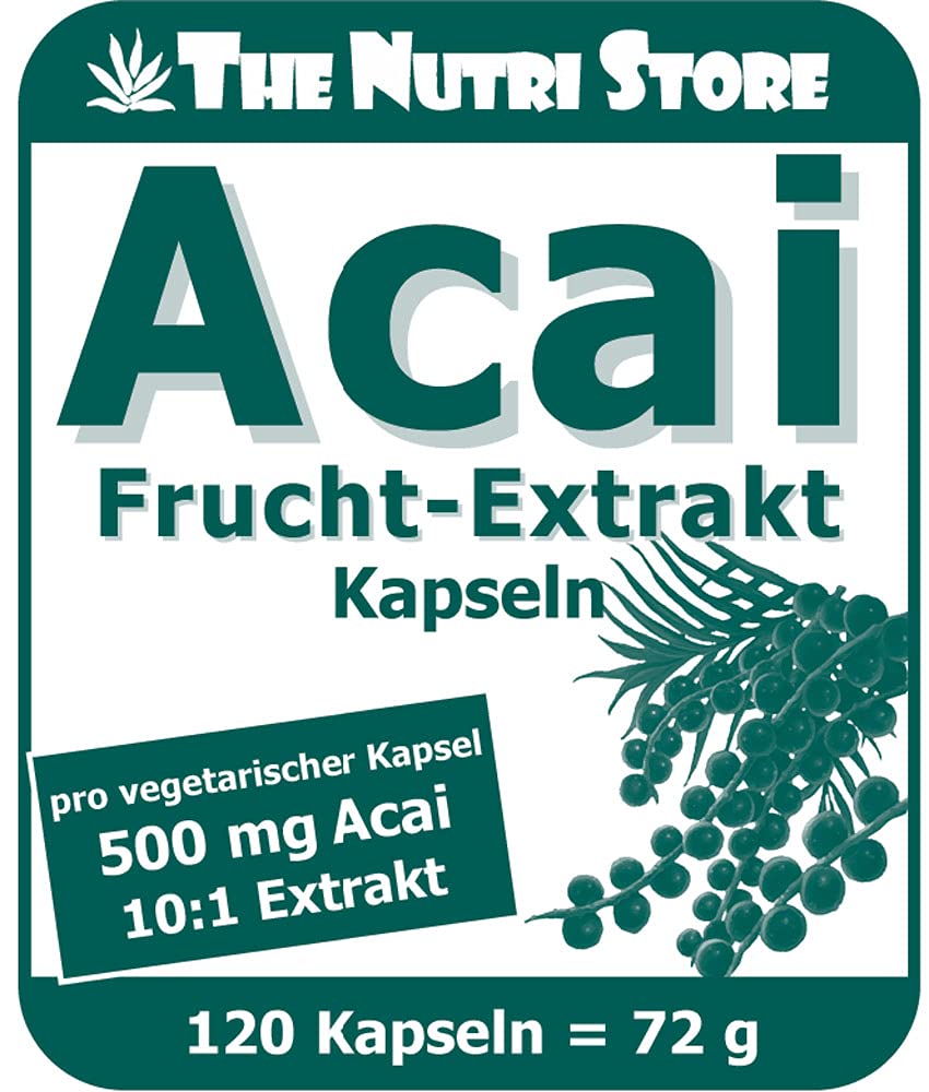 Acai Frucht-Extrakt 500 mg vegetarische Kapseln 120 Stk.