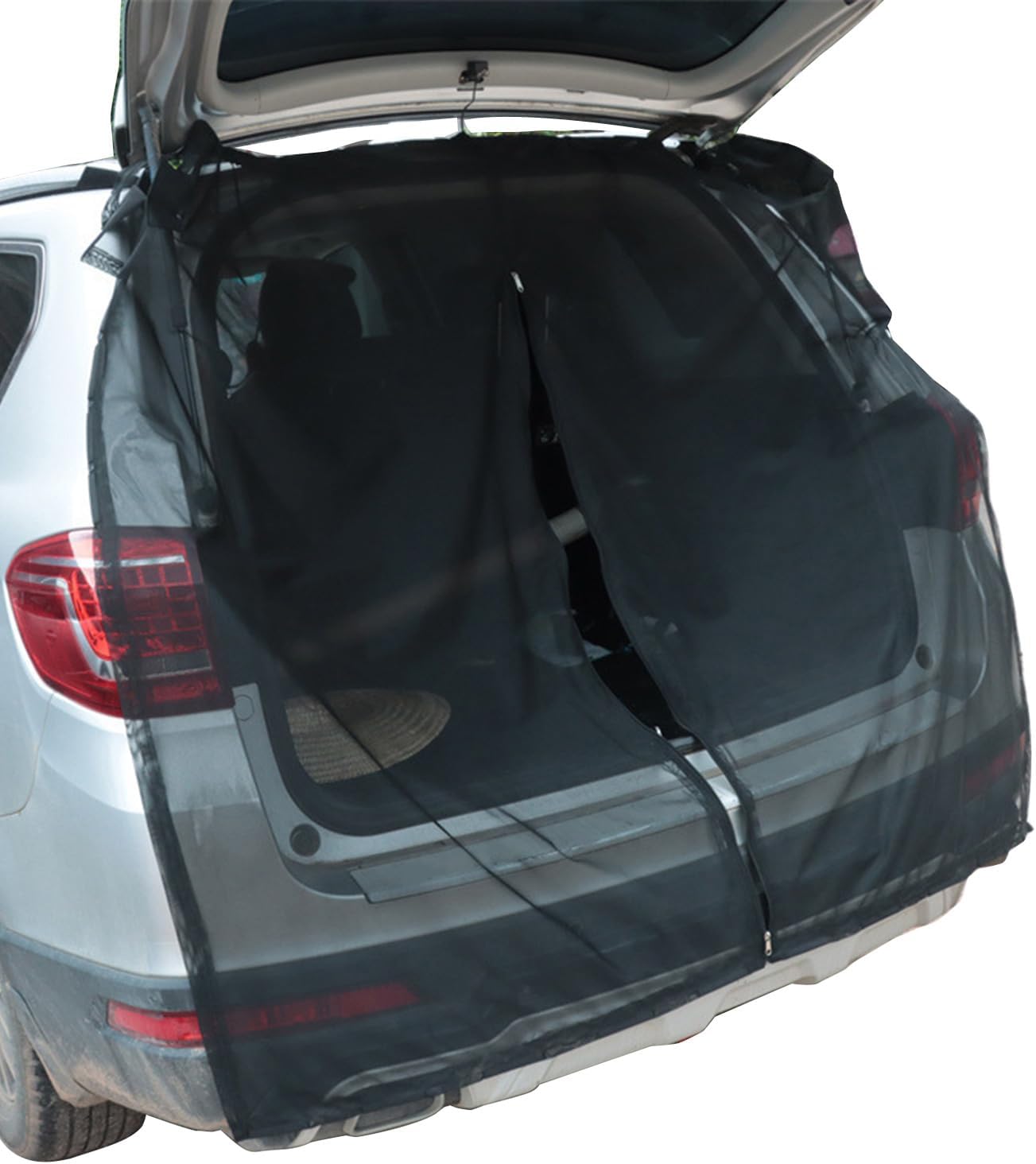 Upgraded Car Tailgate Mesh Screen for SUV Camping Tent for Tailgate Camping Accessories Lightweight Car Window Curtain