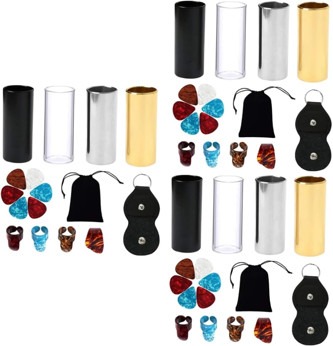 Amazon.com: Totority Guitar Slide Bar 3 Sets Glass Bass Electric Guitar ...