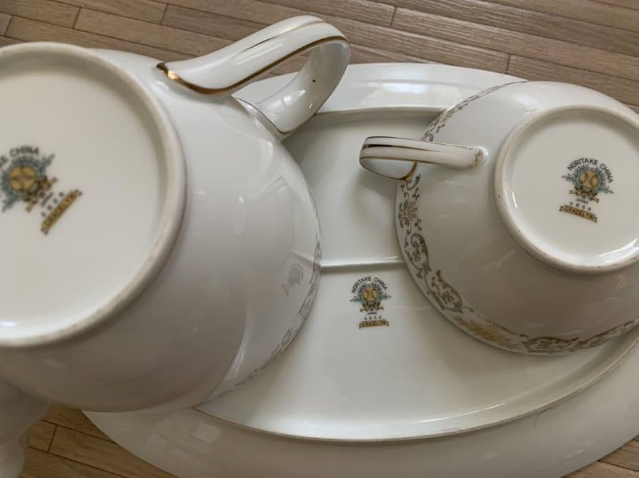 オールドノリタケ　グレイセリン　GACELYN ティ―セット オールドノリタケ グレイセリン GACELYN ティ―セット