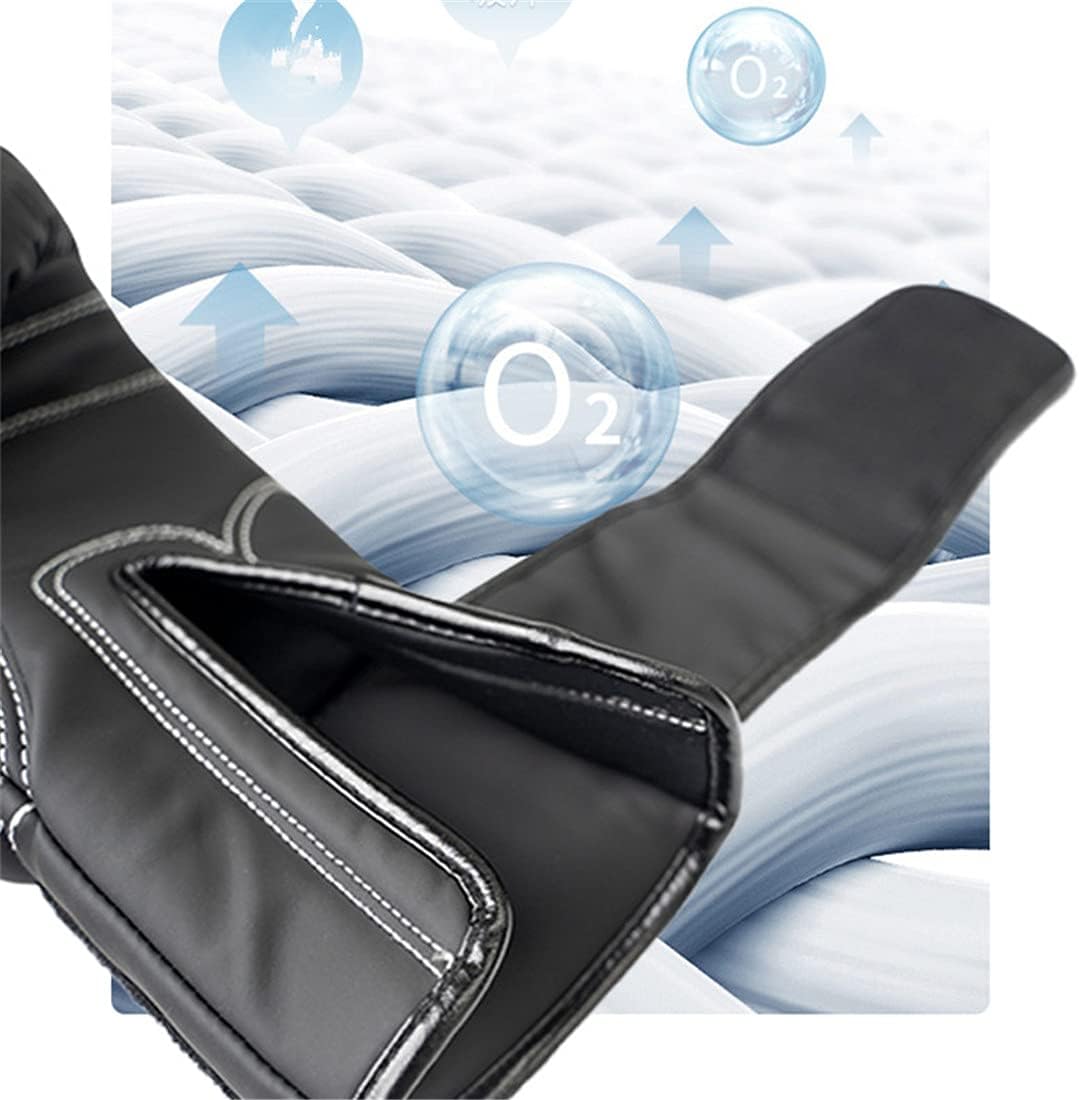 Boxing Gloves Boxing Training Gloves for Men Women Kids Beginner MMA Kickboxing Fight Sparring Punching Bag Gloves Breathable Wrist Protection White 6oz (White 6oz)