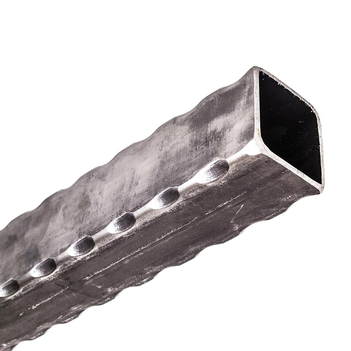 Tubo in ferro quadrato vuoto martellato 30x30 mm spessore 2,5 mm 2000 mm Made in Italy