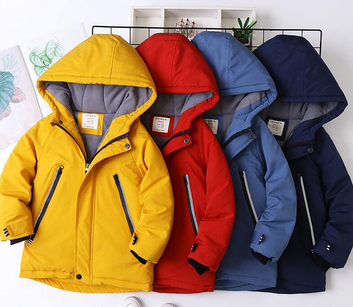 Cappotto lungo per bambino, invernale, con cappuccio