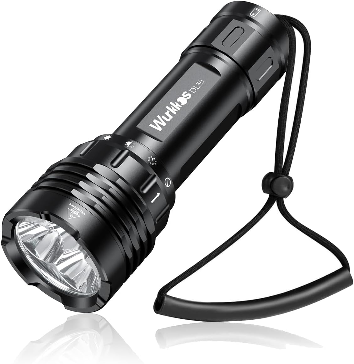 Wurkkos DL30 Dive Light Rechargeable, 3600 Lumens Super Bright Scuba Diving Light, IPX-8 Waterproof Flashlight, 100m Underwater Lights for Night Diving Cave Snorkeling Submersible Safety Lights