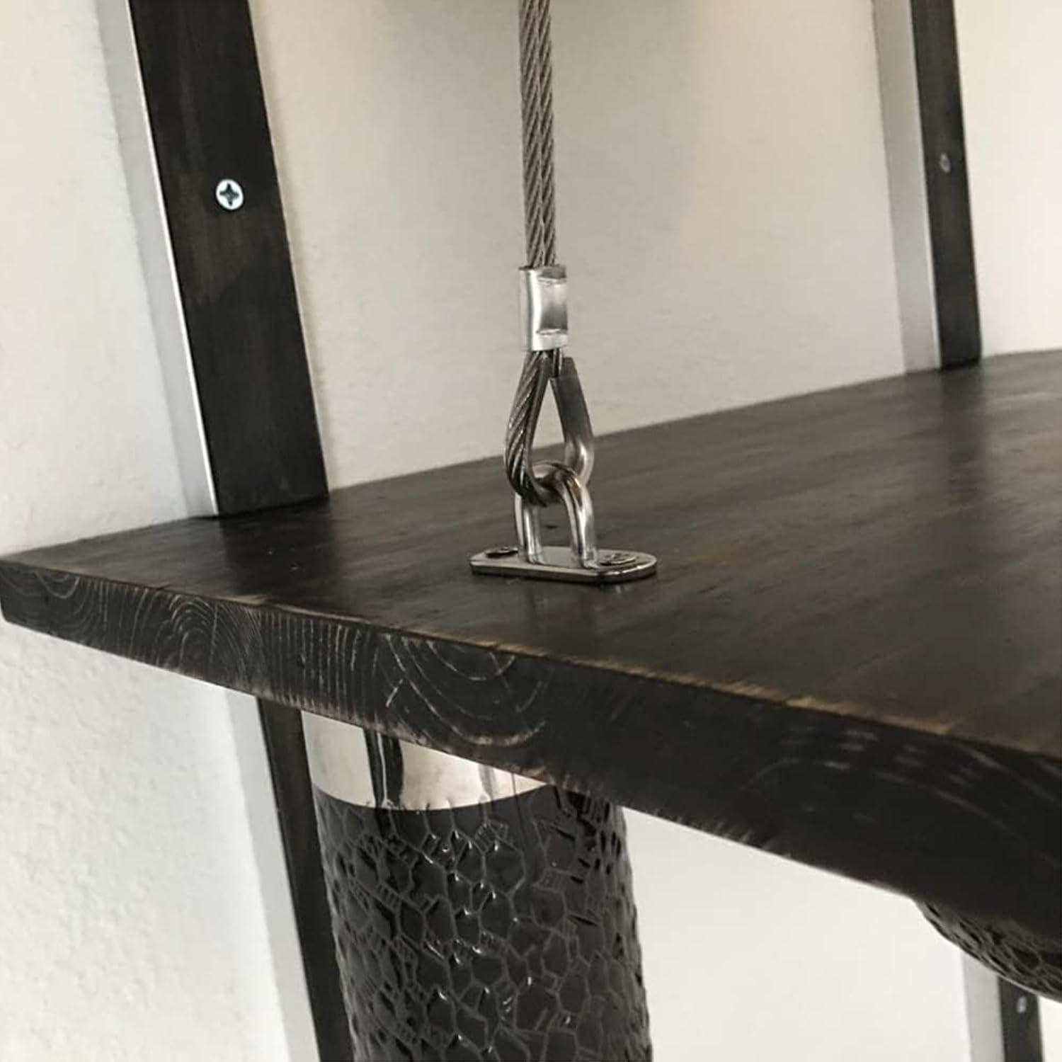 Greluma 8 Pz Ganci per soffitto in acciaio inossidabile M5 304 da 45 mm, ganci con occhielli, ganci per ferramenta marina con viti