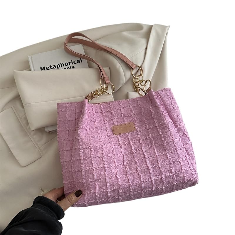 Large Capacity Fashion Korean Version Handbag 2025 Spring New Versatile Ins Leisure Bag Women's Gentle Tote Bag