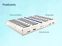 Vista 3 de ARTMAN - Caja de instrumentos para 5, 7, 10 y 20 instrumentos, organizador de instrumentos dentales (para 10 instrumentos)