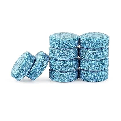 Eco-Friendly Car Glass Cleaner Tablets for All Cars and Stylish Interior Cleaning - Effervescent Capsules for Windshield, Kitchen, Sink, Windows, and More (10 Pack)