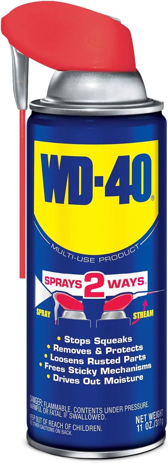 WD-40 Multi-Use Product with SMART STRAW SPRAYS 2 WAYS, 14.4 OZ [2-Pack]
