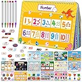 YOFUN Toddler Busy Book, Preschool Learning Activity Binder, 17 Pages Illuminated Drawing Book for Toddler Activities, Autism Toys for Kids, Montessori Toys for 3 4 5 Year Old Boys and Girls