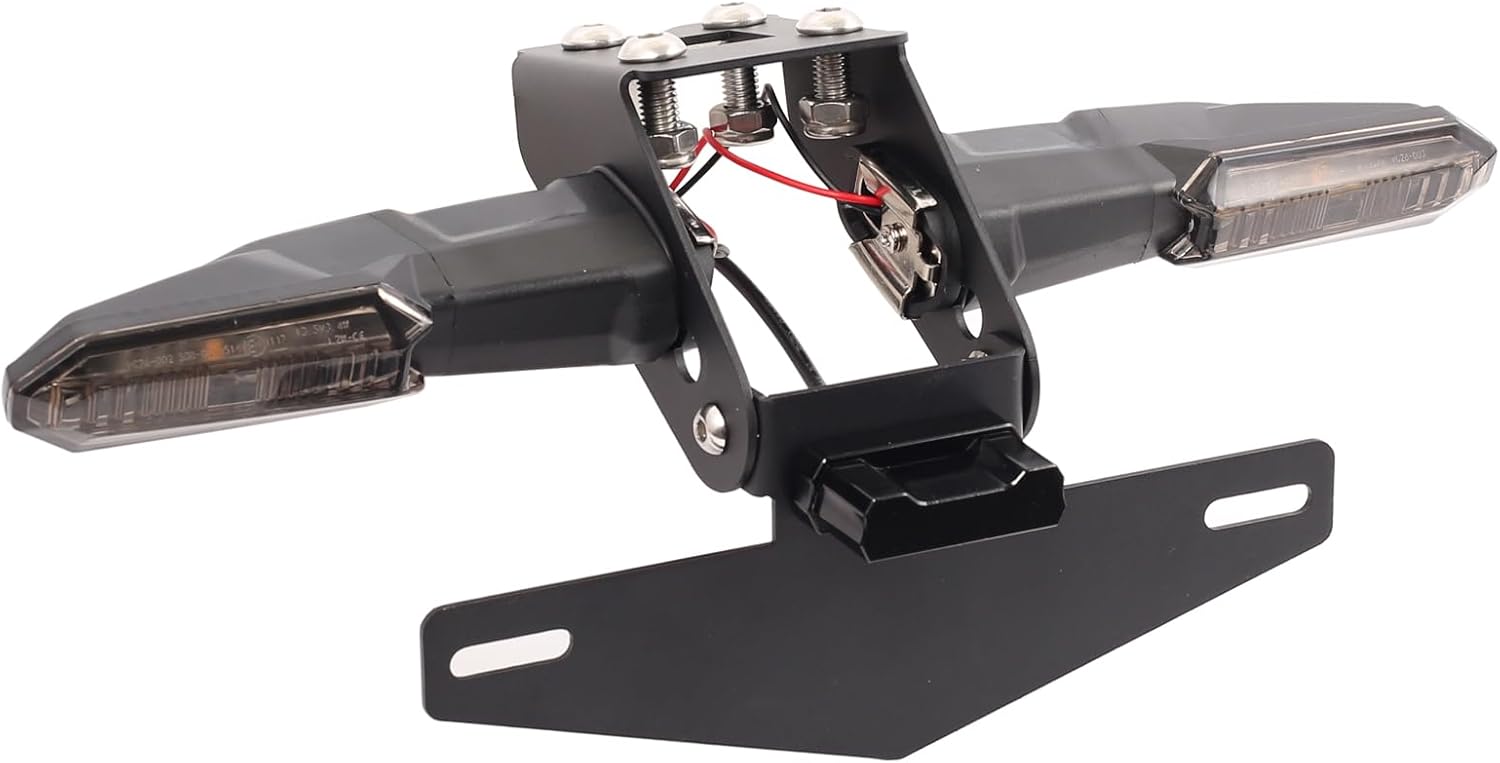 Tail Tidy Kit for ZX-4R ZX-4RR ZX-4R SE 2023 2024 2025, ZX-25R 2020-2025 Fender Eliminator Kit Equipped Foldable License Plate Holder, License Plate Light, Plug&Play Turn Signal Lights