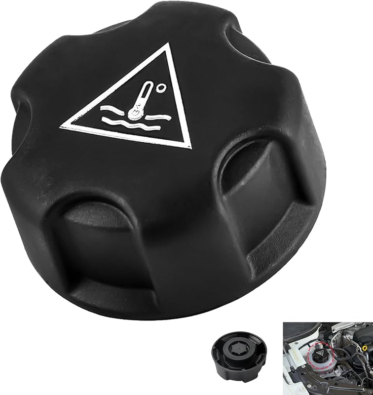 Bouchon Vase D’Expansion pour Réservoir Liquide Refroidissement, Bouchon Radiateur Qualité OE Compatible avec Peugeot 206 207 308 407 408 4008 508 5008 Citroën C3 Remplacement Numéro OE 1306J5 1306E4