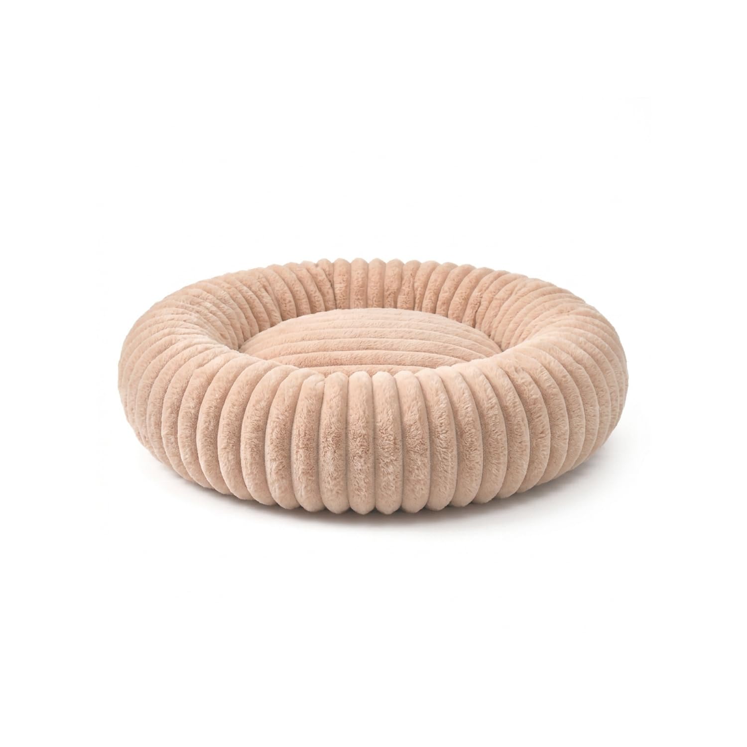 Niche pour chien intérieur Wintem Donut Beige M Ø 50 cm lavable et apaisante