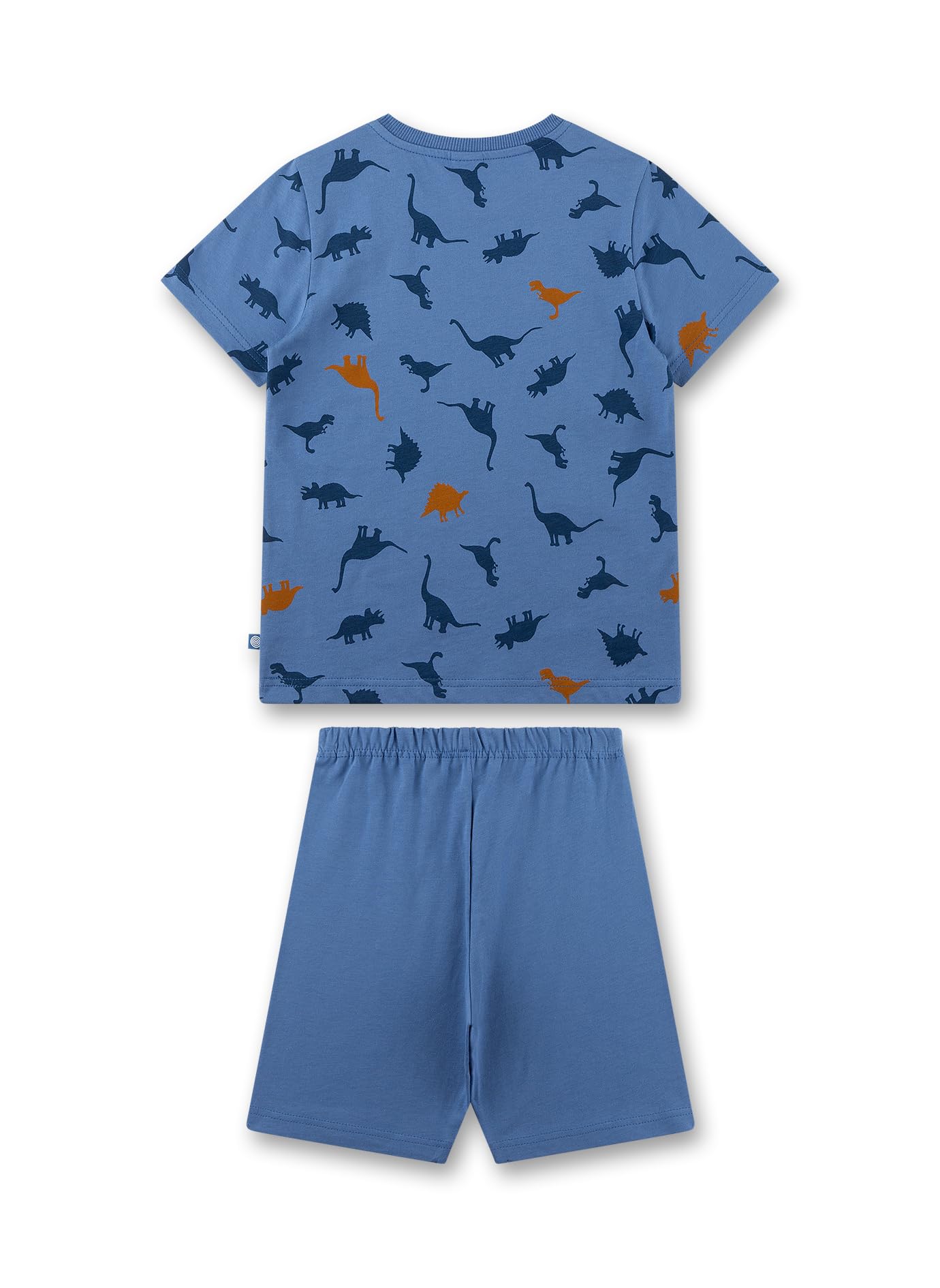 Sanetta Jungen-Schlafanzug kurz blau Dinosaurier Pyjamaset für Jungen