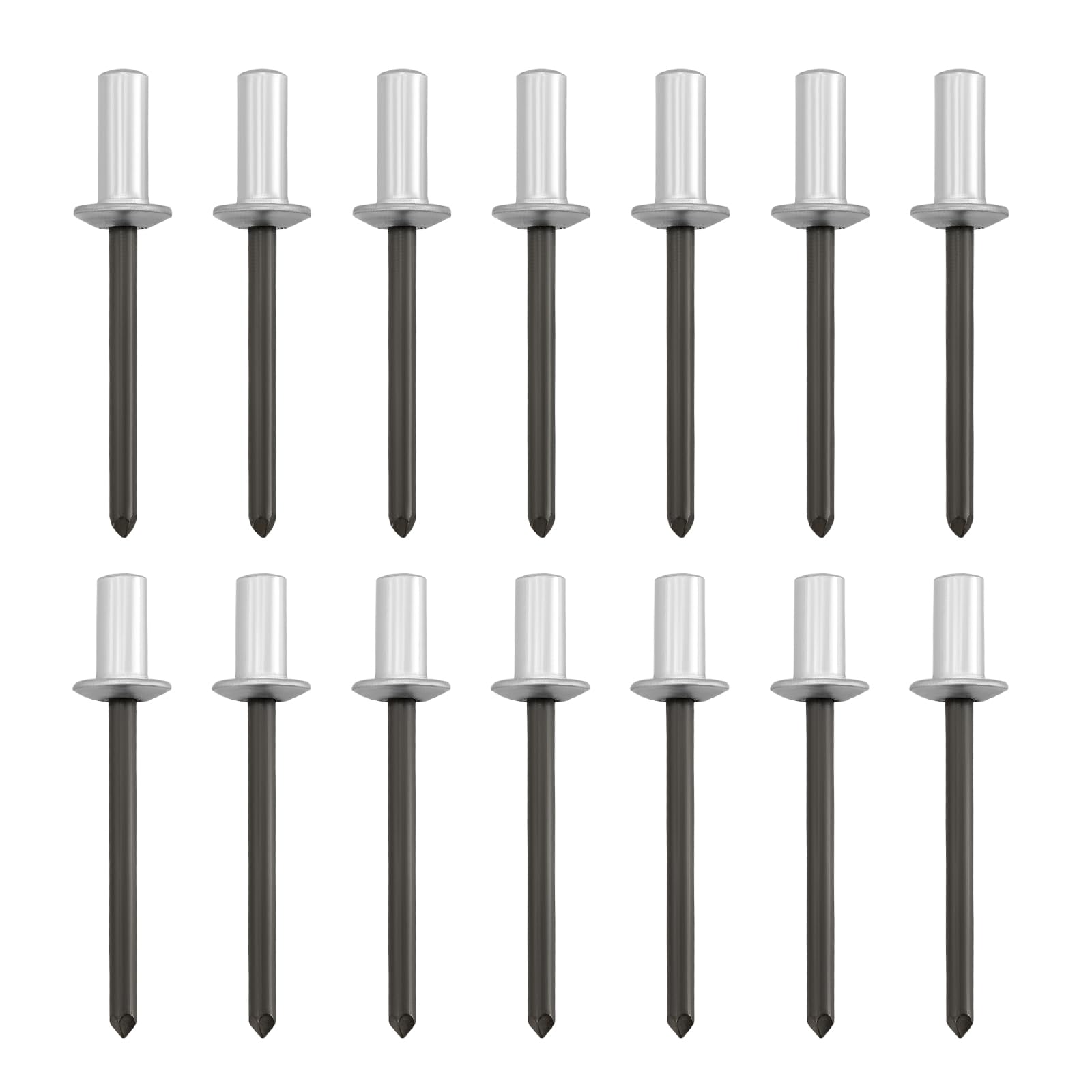Ototec 100Pcs 10Mmx4.8mm 13Mmx4.8mm Blind Rivets Closed End Aluminum Blind Rivets With Steel Mandrel For Repairing Boats Aircraft Machinery Furniture