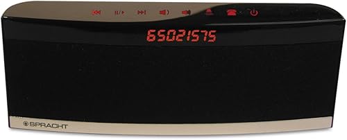 Spracht BluNote Pro - Altavoz portátil de 5 vatios inalámbrico Bluetooth, Pro, Negro