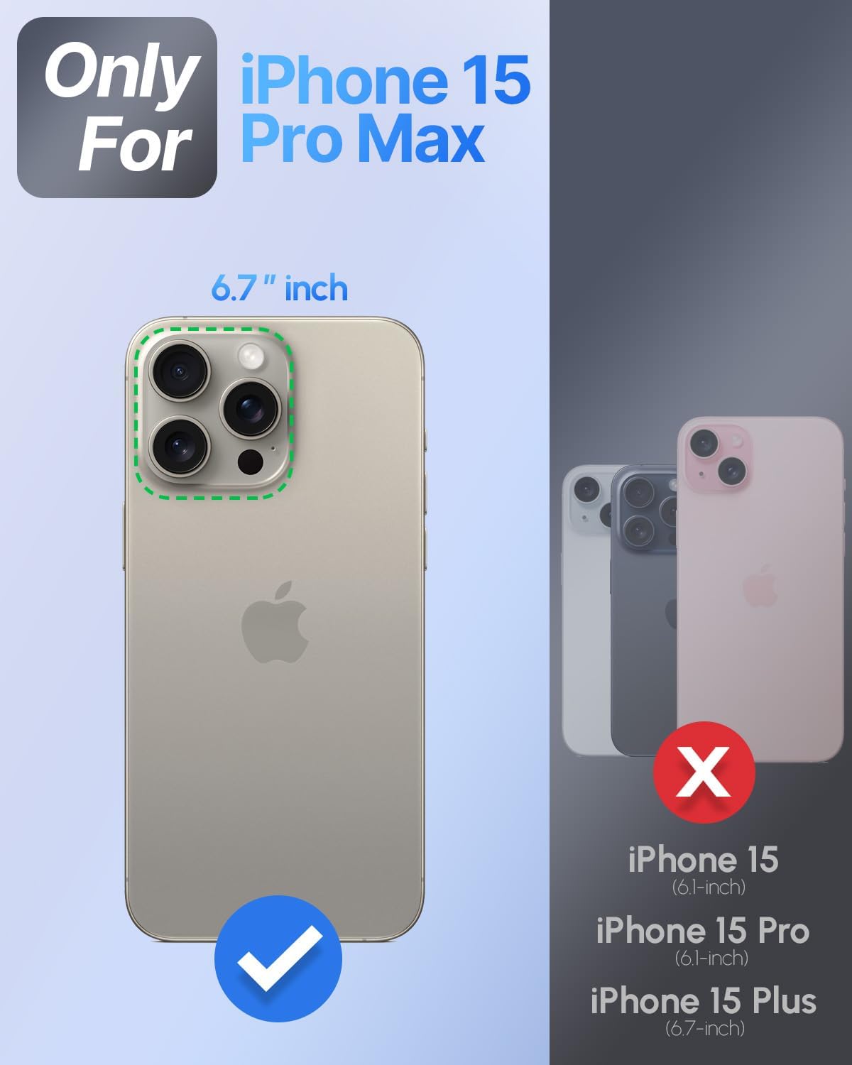 Silverback for iPhone 15 Pro Max Case with Stand, MagSafe-Compatible Case with Built-in Camera Cover,Magnetic Phone Case Shockproof DustProof Cover for iPhone 15 Pro Max - Clear - Image 2