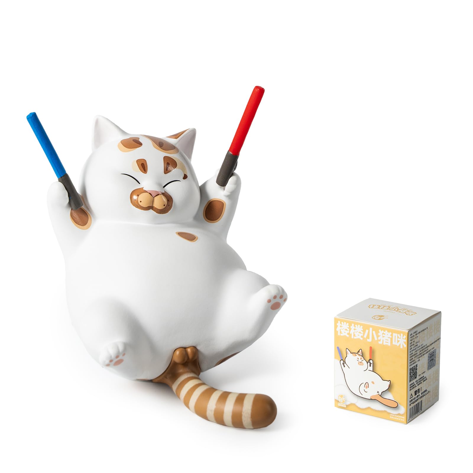 Amazon.co.jp: BEEMAI ろうろう 丸々太った猫シリーズ第二弾 1個